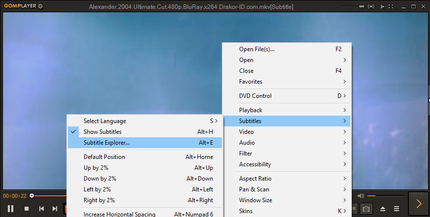 Cara menampilkan subtitle